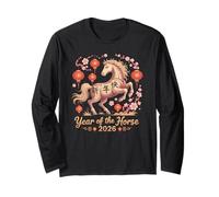 CNY 2026 Anno del Cavallo Fortune Rider Lunar Stable Joy Maglia a Manica