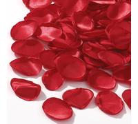 CNYMANY 200 pezzi Petali di rosa, Seta Rosso Petali di fiori per il cesto della damigella d'onore del matrimonio Petali di rosa rossa All'ingrosso per centrotavola Decorazioni Festa della proposta