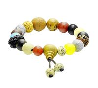 CNYTPE Braccialetto Feng Shui da uomo/donna con 18 semi, gioiello per benedizione del tempio con saggezza orientale ed estetica americana, guardiano della buona fortuna e della ricchezza per