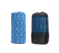 CNYUON 1 pz. Asciugamano antiscivolo for yoga, tappetino for pilates, coperta for, assorbente for il sudore, portatile, for fitness e meditazione, da viaggio for allenamento sportivo(Blue)