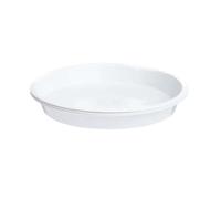 CNYUON 10 Pezzi di sottovaso Rotondo in plastica for Piante, Resistente all'Usura, Vassoio raccogli Gocce, Vaso for Fiori, Decorazione for la casa(White,26x30cm)