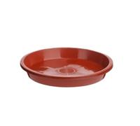 CNYUON 10 Pezzi di sottovaso Rotondo in plastica for Piante, Resistente all'Usura, Vassoio raccogli Gocce, Vaso for Fiori, Decorazione for la casa(Red,26x30cm)