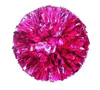 CNYUON 8 Pezzi 28 cm Cheerleading Pom Cheering Ball Sport Partita Vocale Danza Festa Concerto Decoratore Puntelli Forniture Club(Rose)