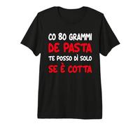 Co 80 Grammi de Pasta Scritta Divertente Aforismi Romani Maglietta Premium
