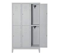 CO.AR.ME MU10133 Armadio Multiplo, 6 Posti, Grigio, Ral 7035