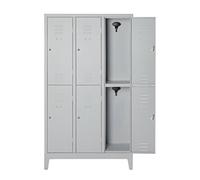 CO.AR.ME MU10133 Armadio Multiplo, 6 Posti, Grigio, Ral 7035