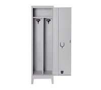 CO.AR.ME SPP054 Armadio Sporco/Pulito Tetto Piano, 1 Posto, Grigio, Ral 7035