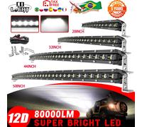 CO LIGHT Curvo 50 "80000LM Barra luminosa a LED Spot/Inondazione Barra LED fuoristrada Combo Barra luminosa da lavoro a LED per camion SUV ATV 4x4 4WD 12V 24V