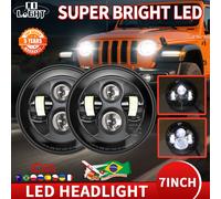 CO LIGHT Faro LED da 7 pollici 80W DRL Halo Angle Eyes Lampada frontale a LED 12V 24V DOT E9 Indicatore di direzione alto basso per Jeep Offroad 4x4