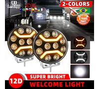 CO LIGHT Nuova luce da lavoro a LED per auto da 9 pollici per la guida SUV ATV Paraurti anteriore 4X4 Faro Luci fuoristrada Flash DRL Fendinebbia 12V 24V
