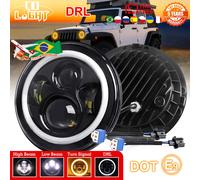 CO LUCE 7 "Led Auto Faro Del Motociclo H4 Moto Halo Angolo Occhi Faro 12V 24V Per Lada Niva Urban OffRoad 4x4 suzuki samurai