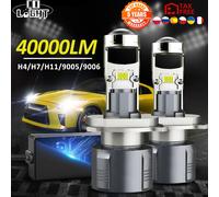 CO LUCE H7 H4 Lente per proiettore a LED Hi/Low H8 H11 9005 HB3 9006 HB4 Lampadine per fari per auto 12V 24V Canbus 40000LM RHD LHD Mini lampada