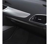 Co-Pilot - Pannello decorativo per pannello per Audi A6 S6 C7 A7 S7 4G8 2012-2018, pellicola protettiva in fibra di carbonio, colore: Nero