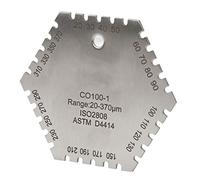 CO100 1 20 370um Misuratore di Spessore Esagonale in Acciaio Inossidabile con Pettine per Film Umido per Film di Vernice Bagnata