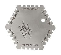 CO100-1 Pettine Esagonale a Film Umido in Acciaio Inossidabile Gamma 20-370um Pettine per Spessimetro a Film Umido