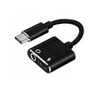 CO2 Adattatore AUX da USB-C a Mini Jack da 3,5 mm con DAC 128 kHz HD, Hi-FI - Cavo audio di alta qualità, nero, compatibile con iPhone 16, 15, Pro, Max, Plus, MacBook, iPad Pro, Samsung (DAC)