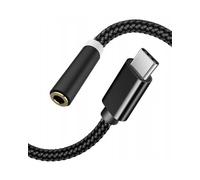 CO2 Adattatore AUX da USB-C a Mini Jack da 3,5 mm con DAC 128 kHz HD, Hi-FI - Cavo audio di alta qualità, nero, compatibile con iPhone 16, 15, Pro, Max, Plus, MacBook, iPad Pro, Samsung (DAC)