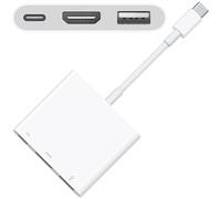 Co2 Adattatore da USB C a HDMI 4K con porta USB aggiuntiva Adattatore audio video plug and play compatibile con smartphone laptop proiettore TV supporto 3840x2160p OTG 10 cm