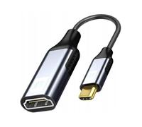 Co2 Adattatore USB-C a HDMI 2.1 8K/60Hz, 4K/120Hz, Full HD, Plug & Play, HDR dinamico, cavo unidirezionale, alluminio grigio spazio, MHL, compatibile con iPhone, MacBook, iPad Pro, Samsung (8K)