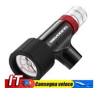 CO2 Bicycle Pump Schrader & Valve Portable Bike Tire Inflator (Black) IT