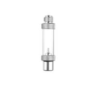 CO2 Contatore Bolle & Integrata Valvola Controllo per Regolatori Argento Ottone