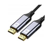 CO2 HDMI a HDMI 2.1 8K/60Hz, 4K/120Hz, 2K/240Hz, Full HD, HDR dinamico eARC VRR QMS ALLM DSC 3D QFT ARC Ethernet FreeSync G-Sync, Plug & Play, 48 Gbps, bidirezionale, alluminio grigio spazio (1 m)