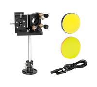 CO2 laser lens Beam laser Set combinatore di raggio Combinatore di raggio laser da 25 mm + supporto for specchio + puntatore laser rosso for macchina da taglio for incisione laser CO2 for CO2 laser cu