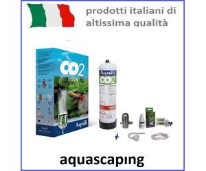 CO2 PLANTA PLUS - Kit CO2 con Riduttore a pistoncino e bombola 600 g - AQUILI