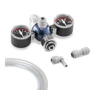 Co2 Riduttore di pressione adatto per Quooker Cube su bottiglie standard C0² da 2 kg, 6 kg, 10 kg, con riduttore di pressione, tubo di prolunga e materiale di collegamento, sistema a incastro