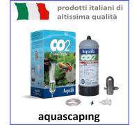 CO2 Small System AQUILI - Kit CO2 con Riduttore a pistoncino e bombola 300 g