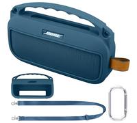 co2CREA Custodia Protettiva in Silicone Compatibile per altoparlante portatile Bluetooth Bose SoundLink Flex 2nd Gen (silicone + gancio moschettone + tracolla (altoparlante non incluso)