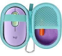 co2CREA Duro Viaggio Caso Copertina coustodia per Logitech POP Mouse Wireless (solo scatola,Case Only) (Blu/Viola)