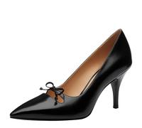 Coach Ballerine da donna con décolleté, Carbone/nero, 39 EU
