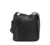 Coach Bleecker 21 Borsa a secchiello nero, pelle di vacchetta finemente grana, donna