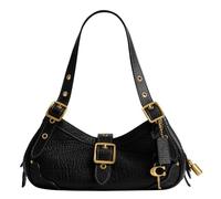 Coach Borsa a tracolla da donna in pelle martellata di ghiaia 31