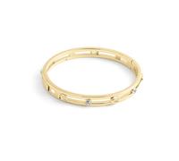 Coach Bracciale rigido aperto da donna Signature C, One Size, Ottone Vetro, Nessuna pietra preziosa