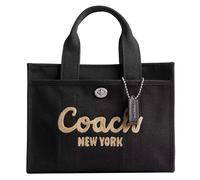 Coach Cargo 26 Borsa a mano nero, cotone, donna