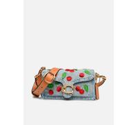 Coach - Cherry Embroidered Denim Tabby Shoulder Blu - Borse T.U Blu