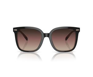 Coach Ci918 Hc 8381u Occhiali Da Sole Donna Nero Squadrato Viola 54mm