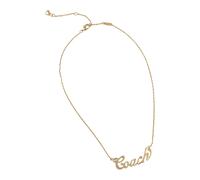Coach - Collana con ciondolo a scritte - - Accessories - Donna - Giallo - ONE SIZE