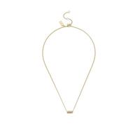 Coach Collana da donna con ciondolo trapuntato a tubo, One Size, Ottone, Nessuna pietra preziosa