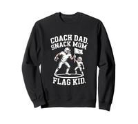 Coach Dad Snack Mom Flag Squadra di Calcio per Bambini Felpa