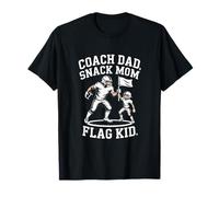 Coach Dad Snack Mom Flag Squadra di Calcio per Bambini Maglietta