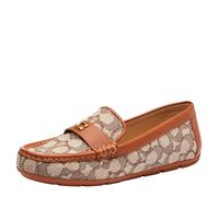 Coach Donna Sculpted C Driver in Signature Textile Jacquard, Cacao/Ambra Brunita, 41.5 EU