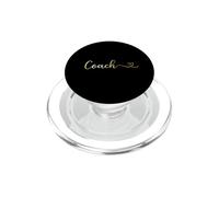 Coach elegante oro tipografia con un regalo cuore PopSockets PopGrip per MagSafe