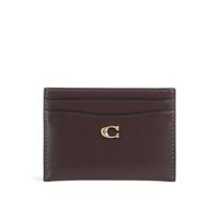 Coach Essential Porta carte di credito marrone scuro, pelle, donna
