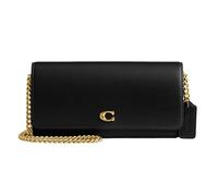 refined calf leather essential long wallet on chain by Coach T.U Nero