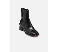 Coach - gigi glazed leather bootie Nero - Stivaletti e tronchetti 37 Nero