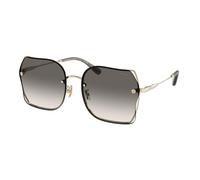 Coach Hc 7150d Occhiali Da Sole Donna Oro Squadrato Nero 60mm