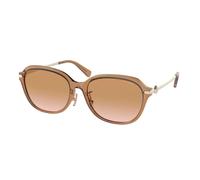 Coach Hc 8332d Occhiali Da Sole Donna Marrone Rettangolari Marrone 56mm